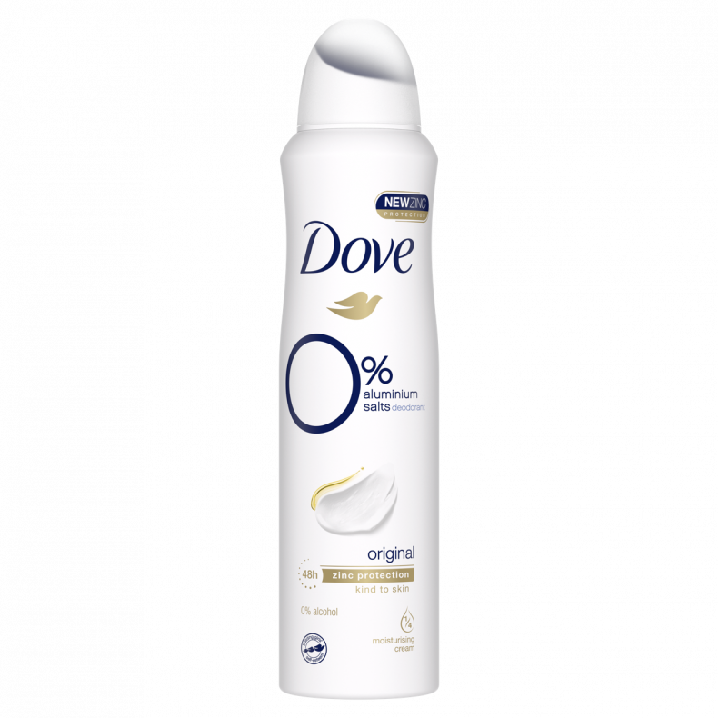Dove Original dezodor 0% alumíniumsóval 150 ml