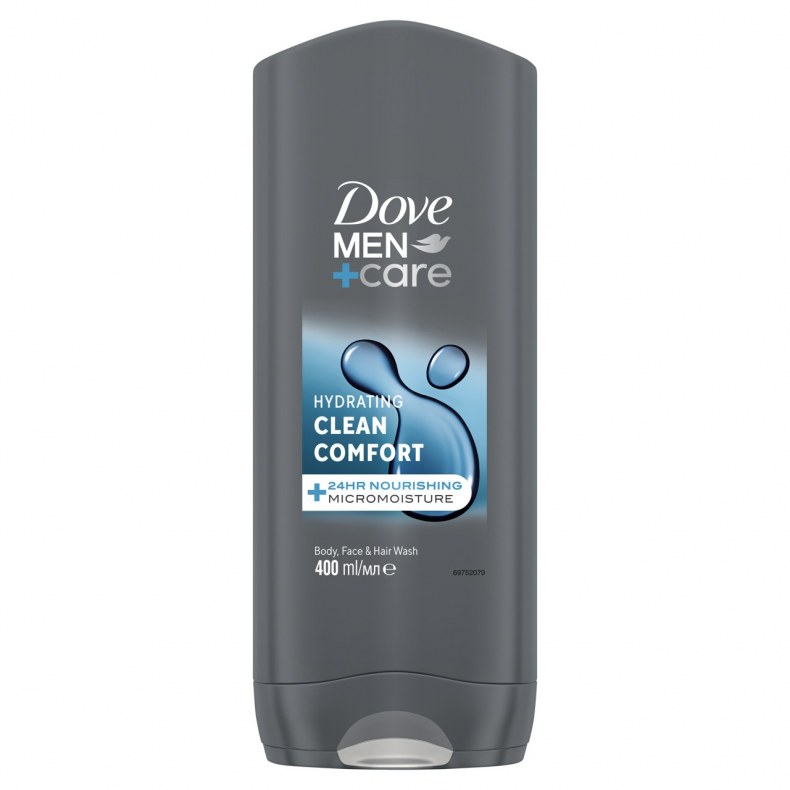 Dove Men+Care Hydrating Clean Comfort férfi tusfürdő 400 ml