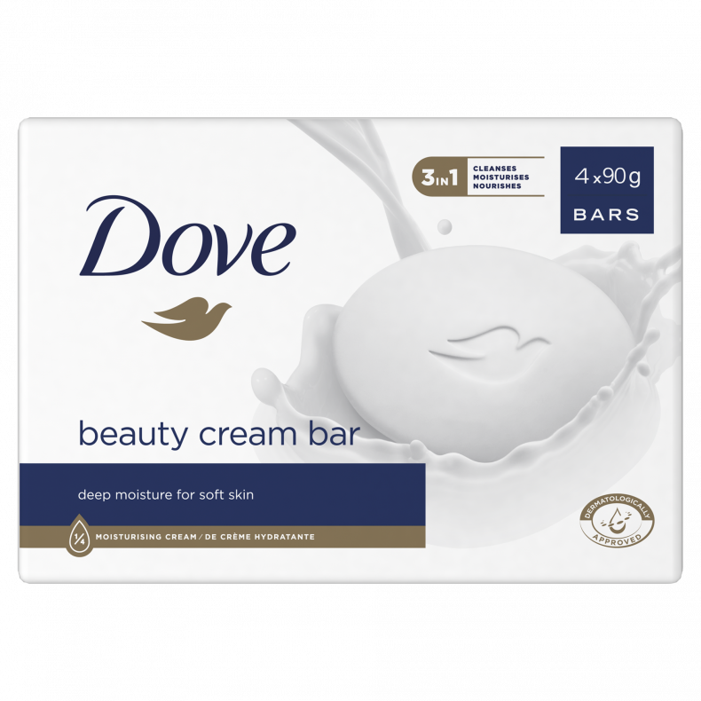 DOVE Beauty Cream szépségápoló krémszappan 4x 90 g
