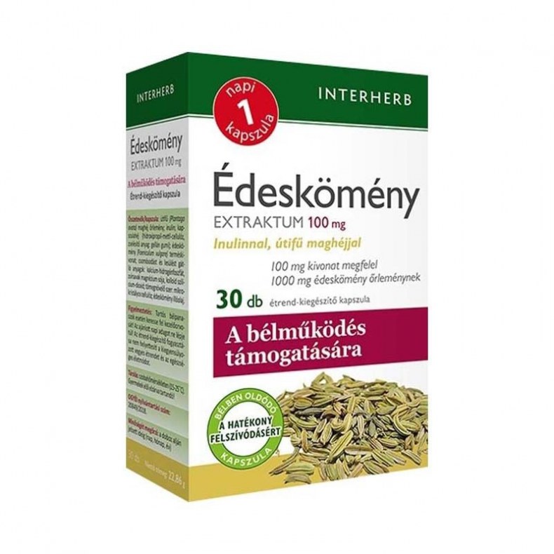 Interherb Napi 1 édeskömény extraktum kapszula 30x
