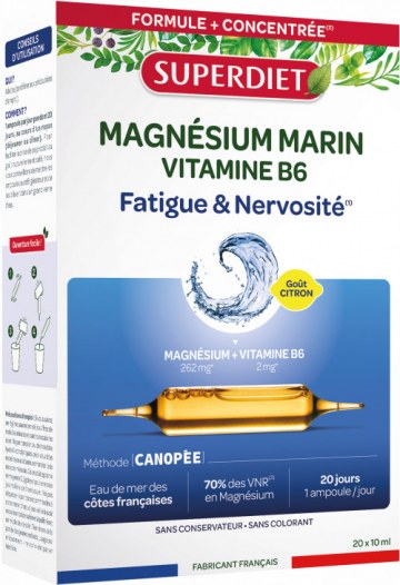 Superdiet tengeri magnézium +B6 ivóampulla 20x 10ml