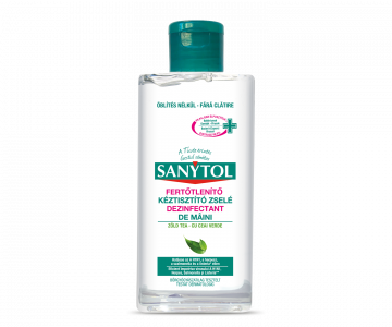 Sanytol Mini Fertőtlenítő kéztisztító zselé – Zöld tea 75 ml