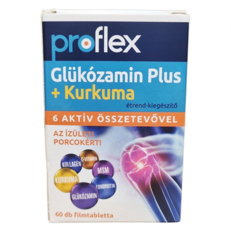 Proflex Glükozamin Plus + Kurkuma tabletta 60db