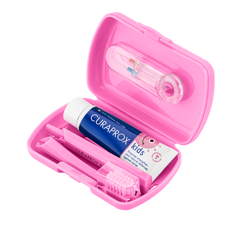 Curaprox Kids Travelset (pink) - Image 2