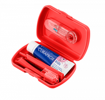 Alternative view of Curaprox Kids Travelset (piros)