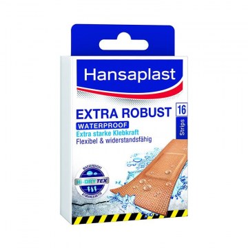 HANSAPLAST EXTRA ROBUST vízálló-légáteresztő sebtapasz 16 db