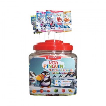 JutaVit Vita Pingvin Cukormentes nyalóka 100x6g
