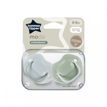 Alternative view of Tommee Tippee Moda Nyugtatócumi 0-6 hó 2 db