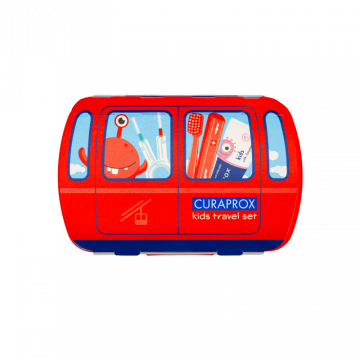 Curaprox Kids Travelset (piros)