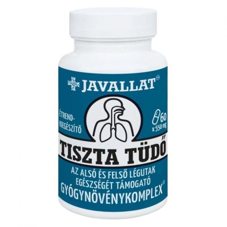 Javallat Tiszta Tüdő Gyógynövény komplex 60db