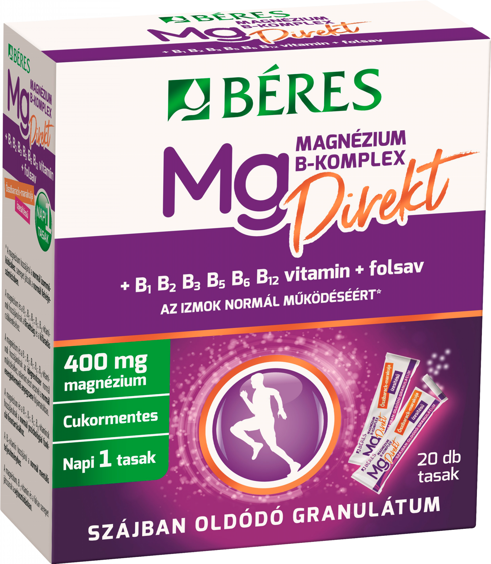 BERES MAGNEZIUM B-KOMPL.DIREKT GRAN. 20X