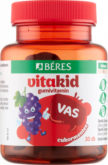 BÉRES VITAKID VAS GUMIVITAMIN GUMITABLETTA 30X
