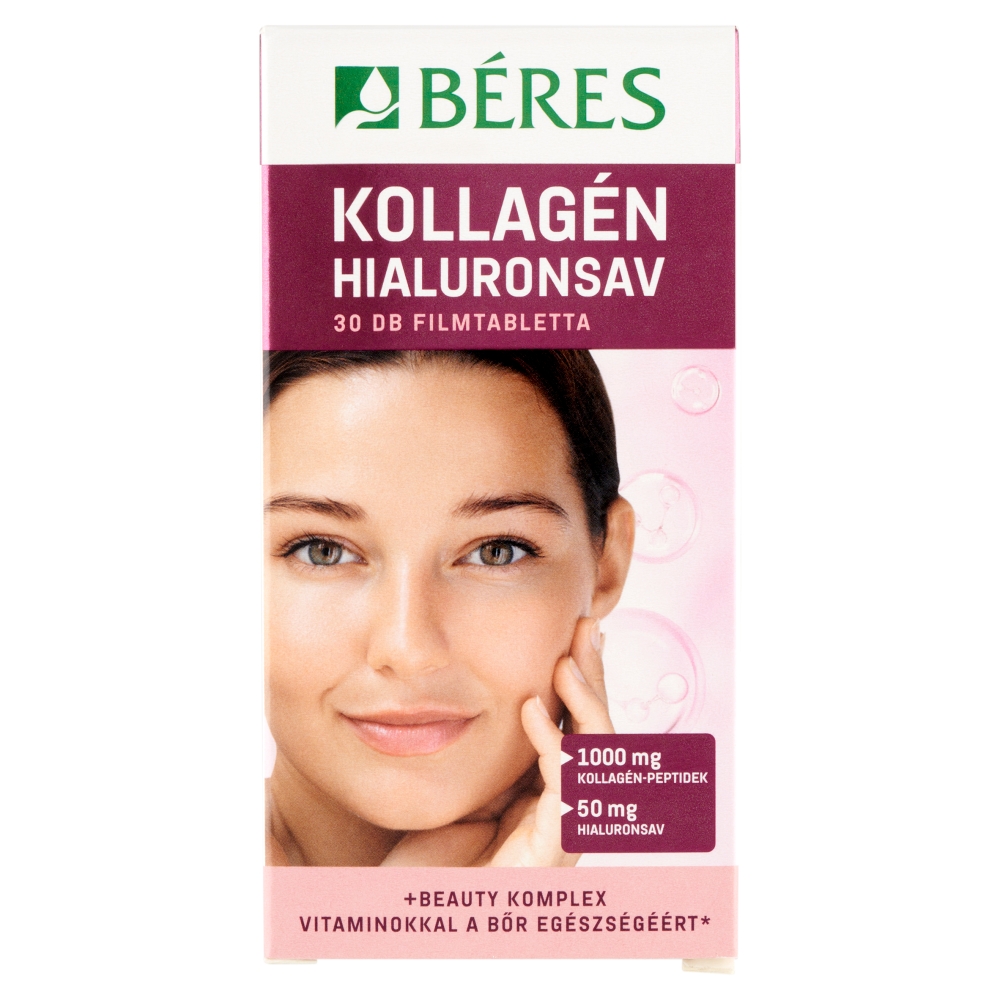 Béres Kollagén Hialuronsav 30X Filmtabletta
