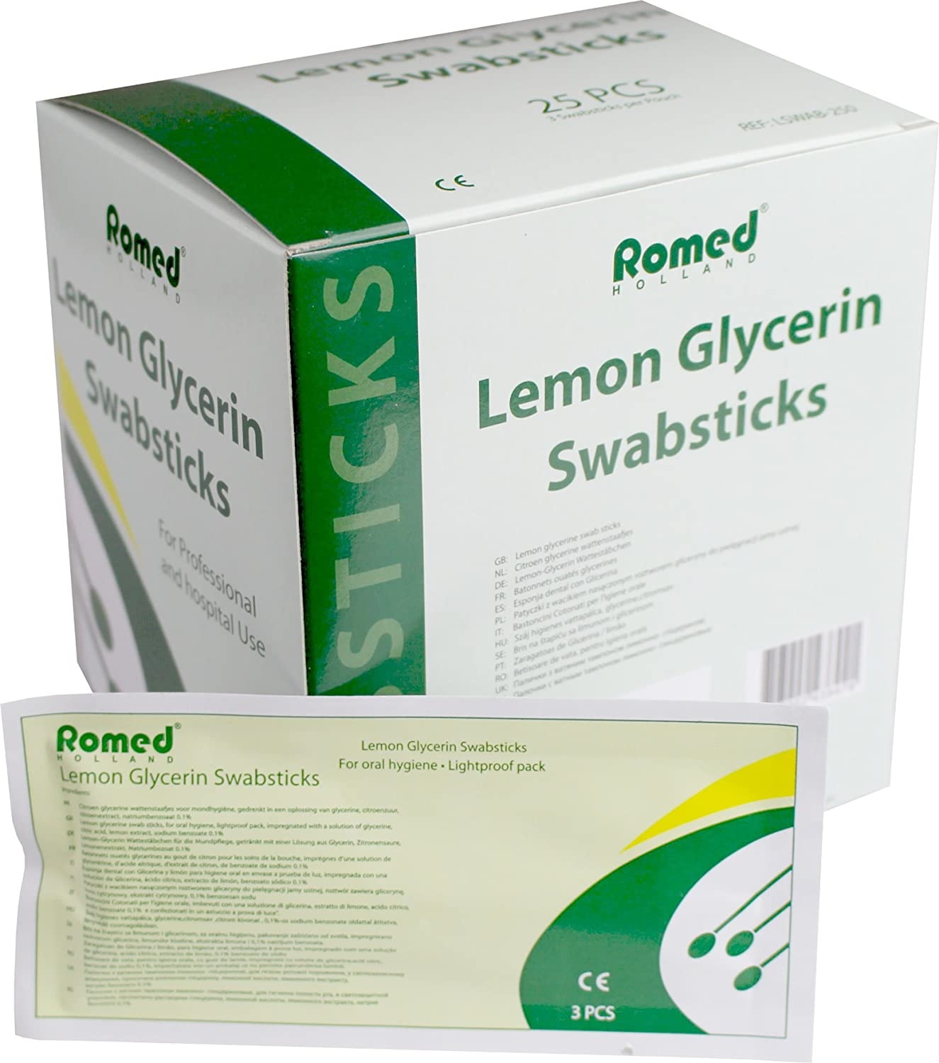 Romed glicerines lemon szájtisztító pálca 1x 3db