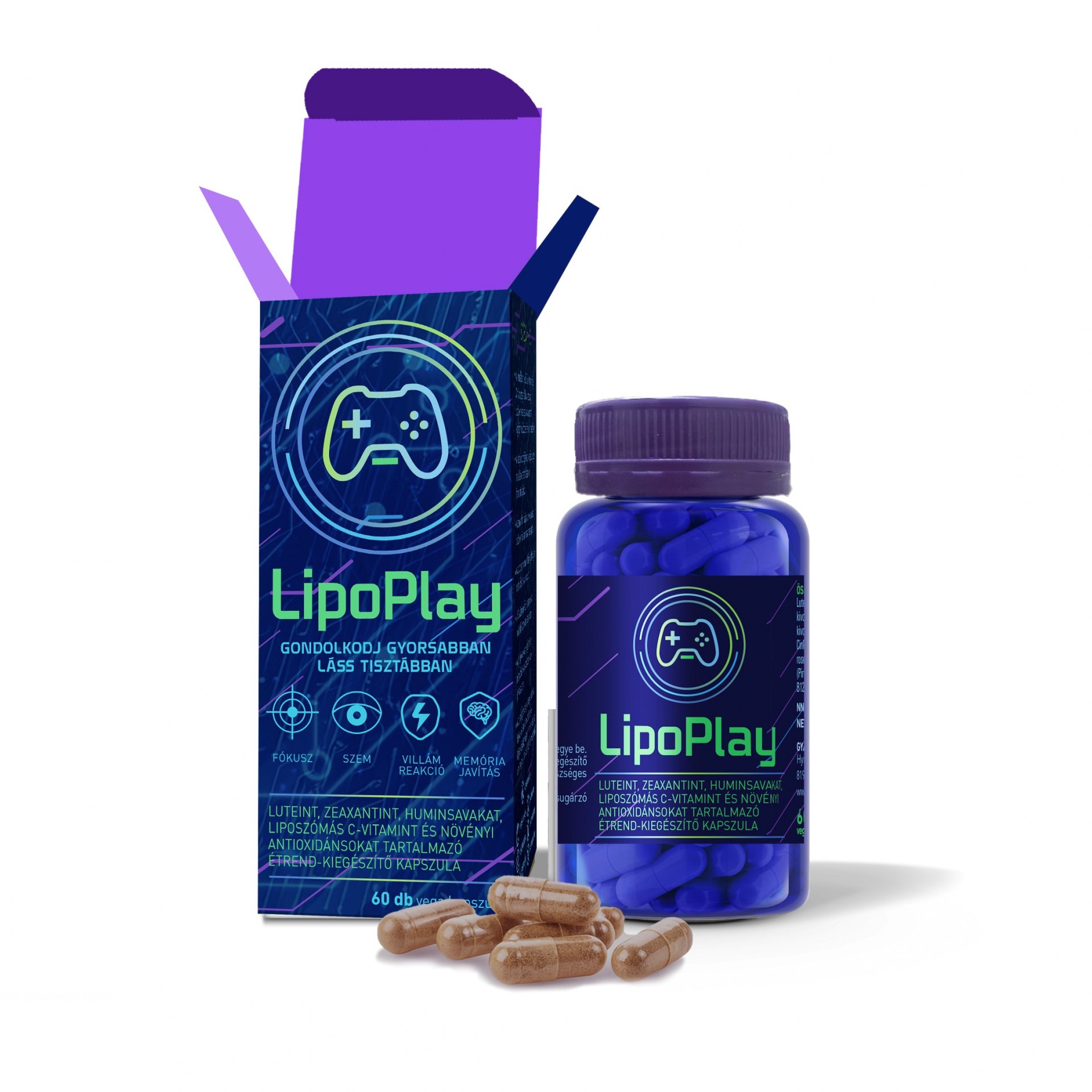 LipoPlay étrend-kiegészítő kapszula 60 db - Image 2