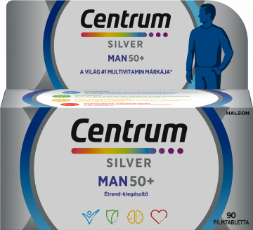 Centrum Silver Man 50+ étrend-kiegészítő készítmény 50 éven felüli férfiaknak 90 db 120 g