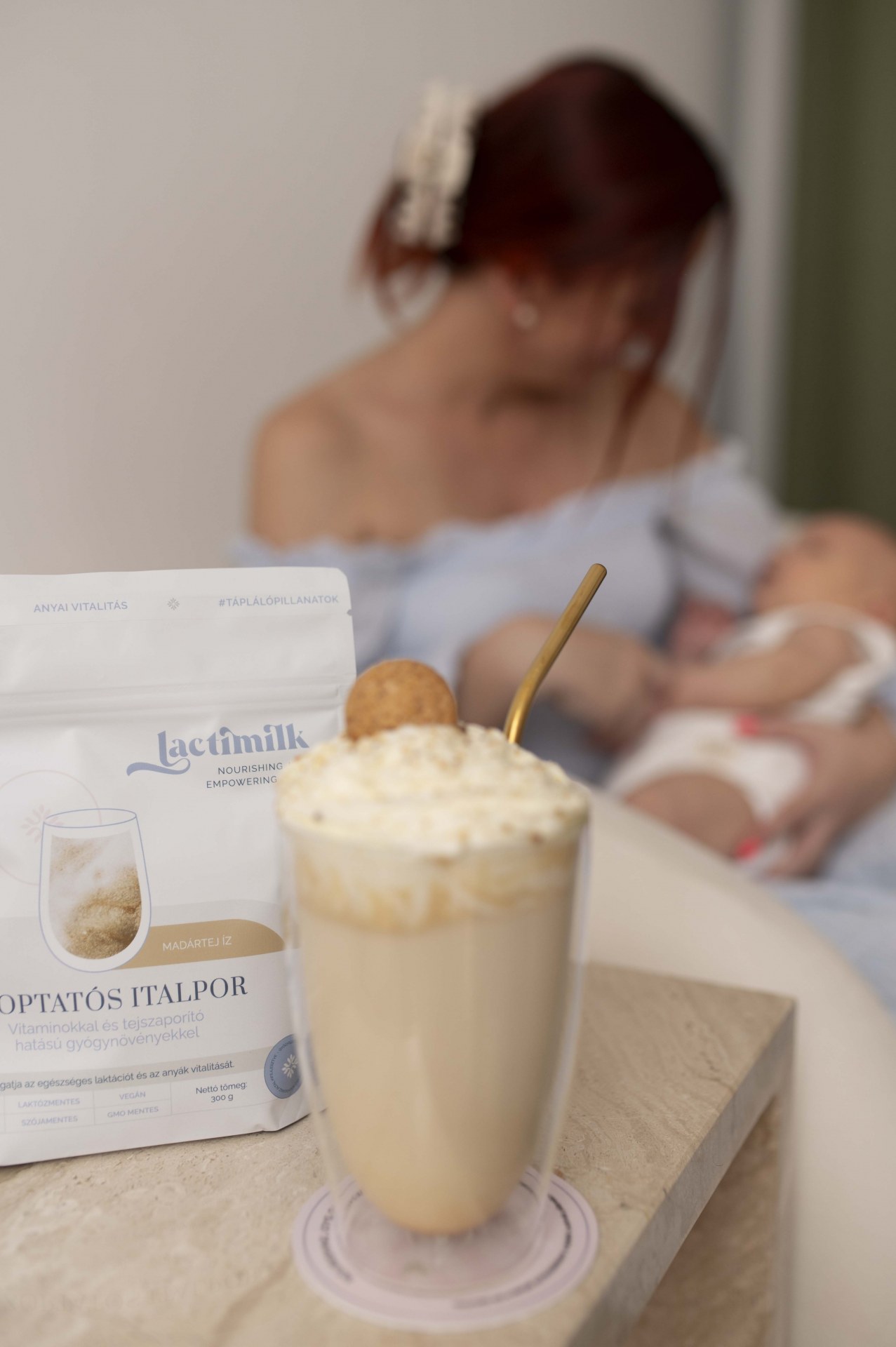 Lactimilk Madártej Ízesítésű Szoptatást Támogató Italpor 300 g - Image 2