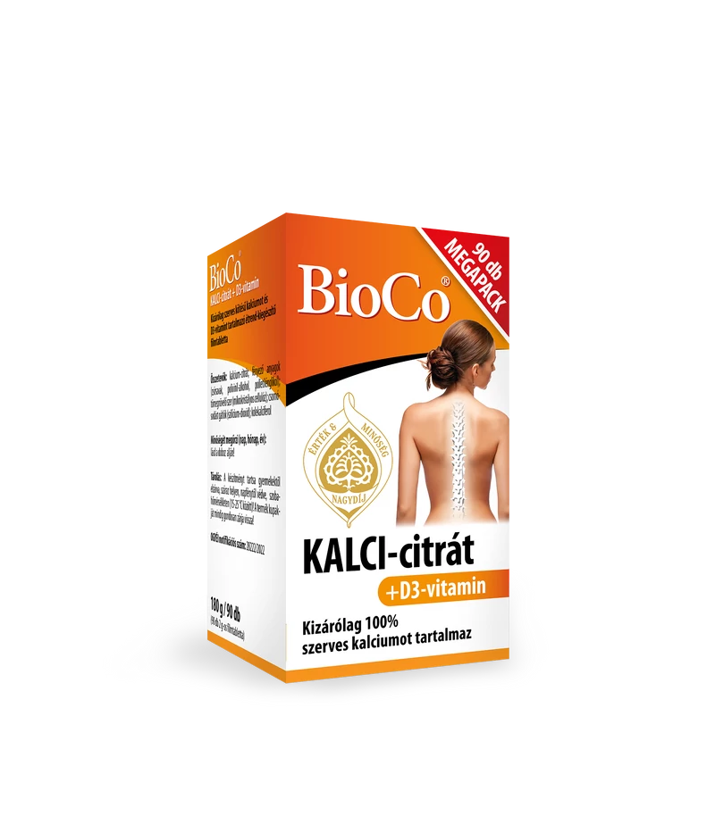 BioCo KALCI-citrát+D3-vitamin