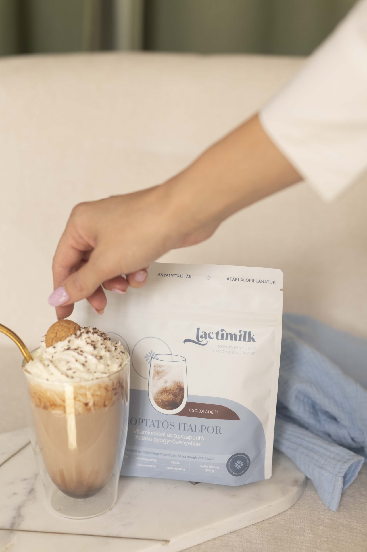 Lactimilk Csokoládés Ízesítésű Szoptatást Támogató Italpor 300 g - Image 2