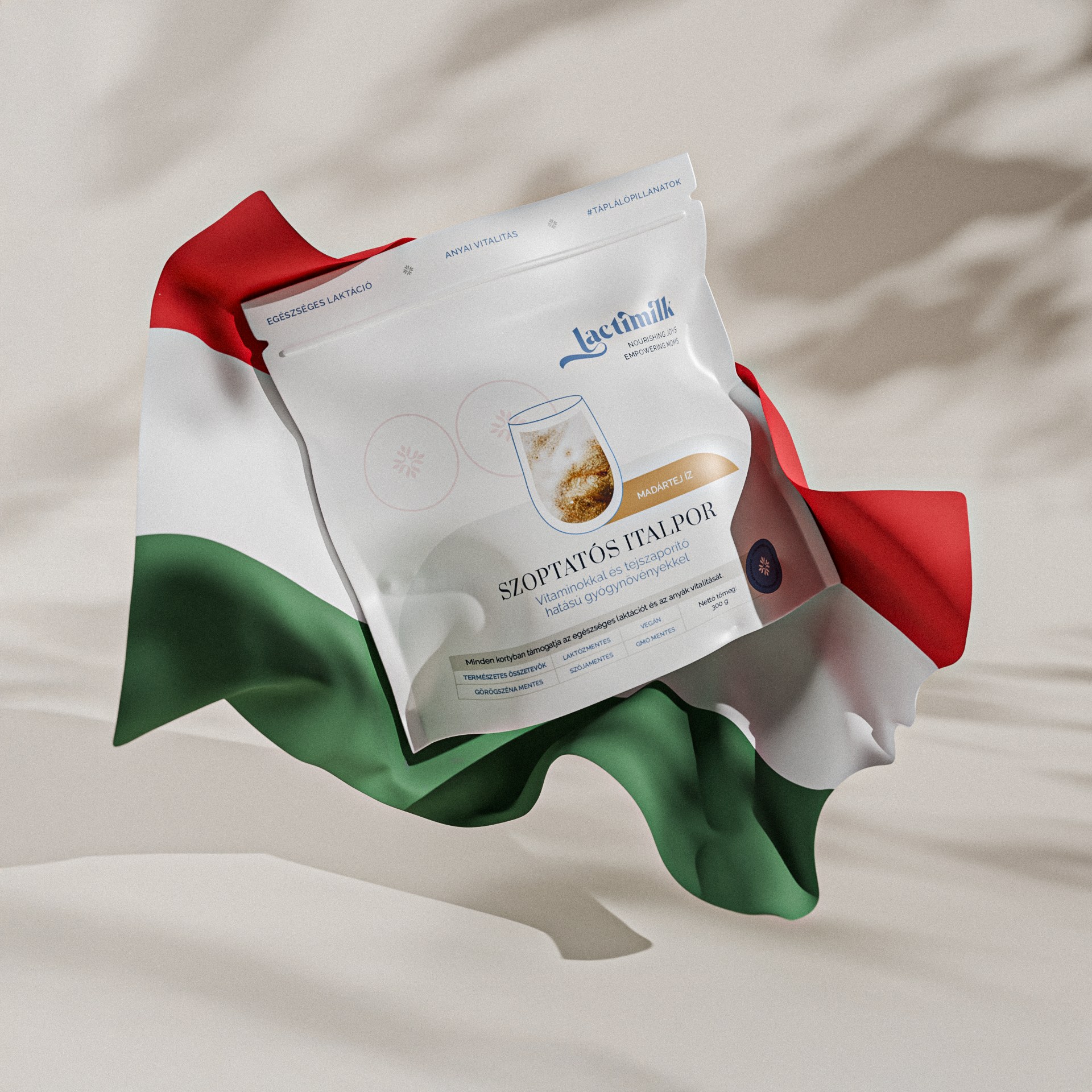 Lactimilk Madártej Ízesítésű Szoptatást Támogató Italpor 300 g - Image 3