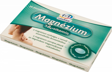 Alternative view of Vitaday Magnézium + B6-vitamin étrend-kiegészítő 30 db