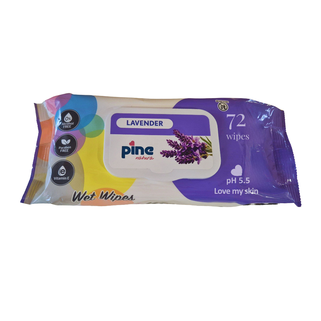 Pine Nedves Törlőkendő Levendula