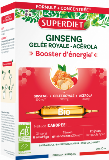 Superdiet Bio Ginzeng+méhpempő