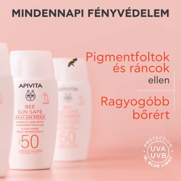 Alternative view of Apivita Bee Sun Safe Daily Age Repair Fluid ráncok és pigmentfoltok ellen SPF50 50 ml