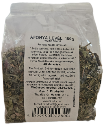 Fitodry áfonya levél