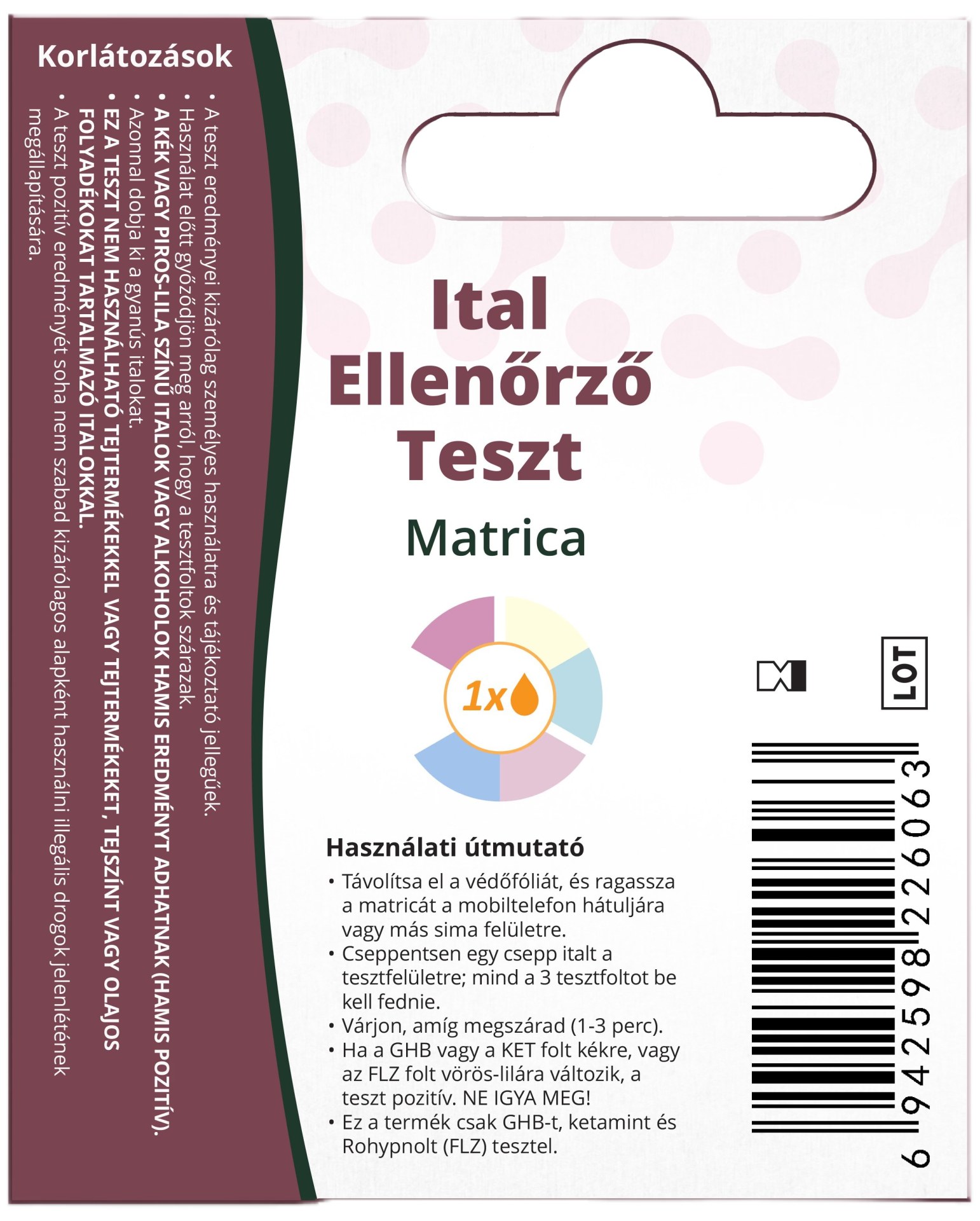 Whitelab ital ellenőrző teszt