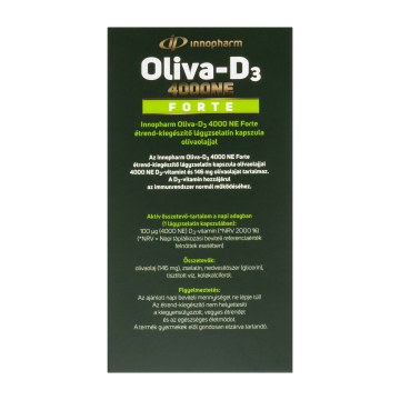 Alternative view of Innopharm Oliva-D3 4000 NE Forte étrend-kiegészítő 100 db