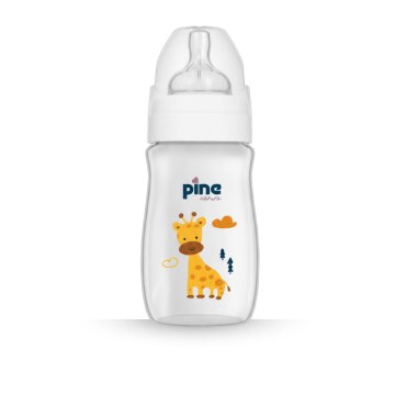 Pine Natura szélasnyakú műanyag cumisüveg