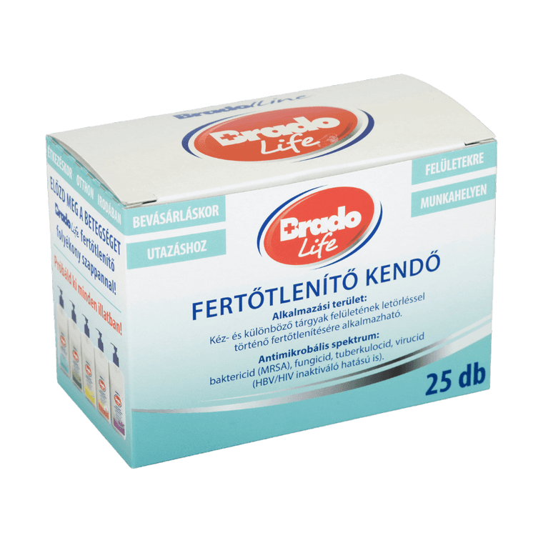 Brado Life fertőtlenítő kendő